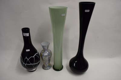 Lot 43 - FOUR ART GLASS VASES