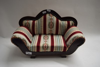 Lot 48 - DOLL'S SOFA