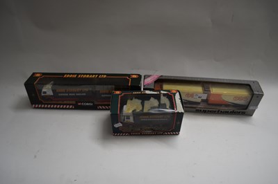 Lot 62 - CORGI MODEL EDDIE STOBART LORRIES AND TNT...