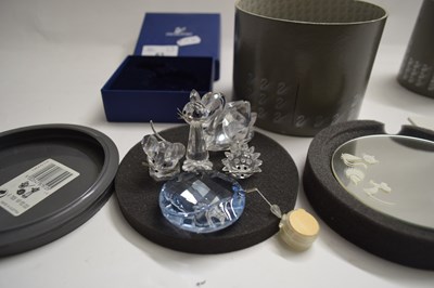 Lot 63 - SWAROVSKI CRYSTAL BOXED MODELS COMPRISING CAT,...