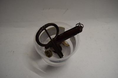 Lot 118 - BOX OF MIXED BADGES, GERMAN POCKET KNIFE ETC