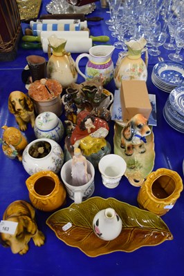 Lot 163 - MIXED LOT : VARIOUS CERAMICS TO INCLUDE...