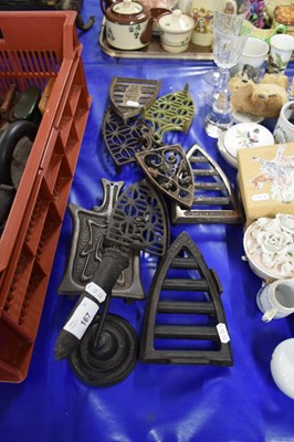 Lot 167 - COLLECTION OF VARIOUS DECORATIVE FLAT IRON...