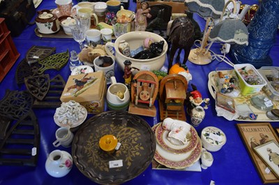 Lot 168 - LARGE MIXED LOT VARIOUS CERAMICS, WOODEN BOOK...