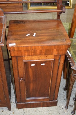 Lot 325 - VICTORIAN MAHOGANY BEDSIDE CABINET, 32CM WIDE