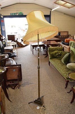 Lot 356 - HEAVY BRASS STANDARD LAMP
