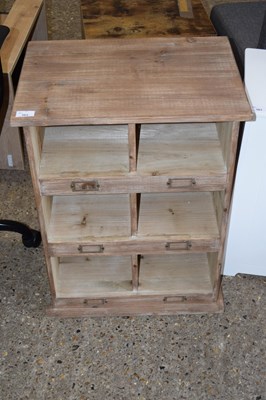 Lot 362 - LIGHT WOOD PIGEONHOLED CABINET, 51CM WIDE