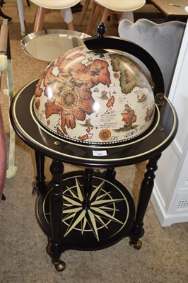 Lot 387 - FRAHM GLOBE SHAPED DRINKS CART