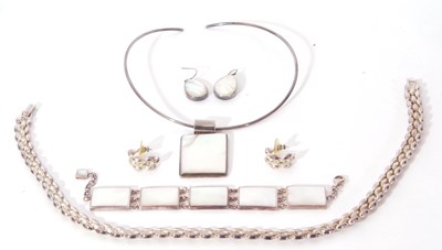 Lot 361 - Mixed Lot: a white (925) and shell matching...