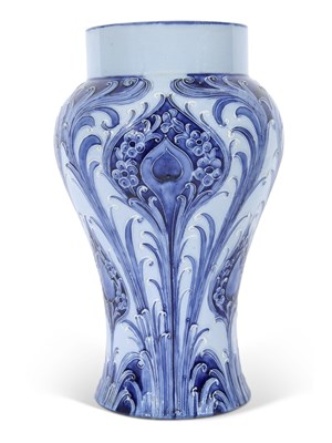 Lot 38 - Moorcroft Florian peacock vase of baluster...