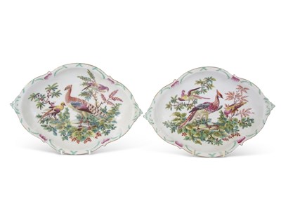 Lot 63 - Pair of Chelsea gold anchor dishes of silver...