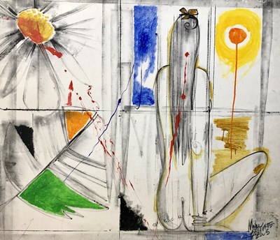 Lot 109 - British School, 20th Century, An abstract...