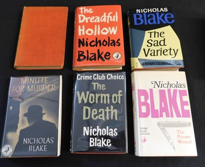 Lot 109 - CECIL DAY LEWIS 'NICHOLAS BLAKE': 10 titles:...