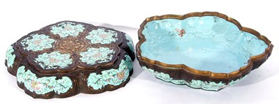 Lot 153 - An impressive Canton enamel box and cover of...