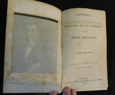 Lot 178 - WASHINGTON IRVING: ASTORIA, OR ANECDOTES OF AN...