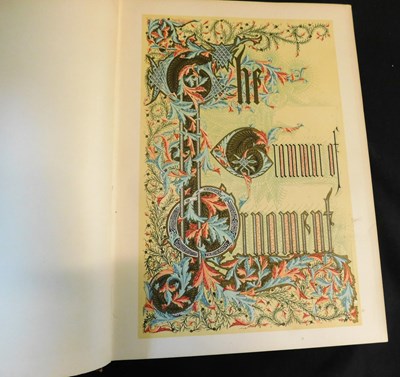 Lot 210 - OWEN JONES: THE GRAMMAR OF ORNAMENT, London,...