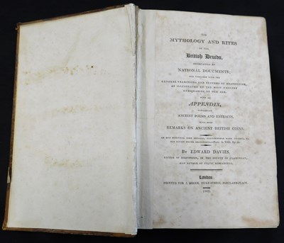 Lot 221 - EDWARD DAVIES: THE MYTHOLOGY AND RITES OF THE...