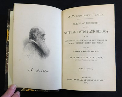 Lot 282 - CHARLES DARWIN: A NATURALIST VOYAGE, JOURNAL...