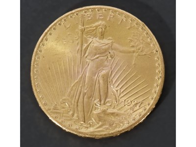 Lot 233 - USA $20 gold coin, dated 1927
