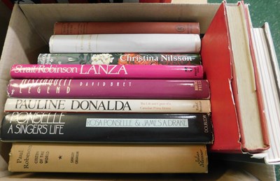 Lot 419 - Small box: music biographies