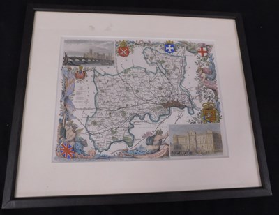 Lot 375 - THOMAS MOULE: MIDDLESEX, engraved hand...
