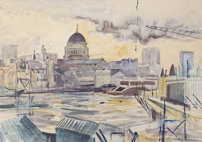 Lot 636 - Ralph Hartley (British, 1926-1988), St Pauls,...