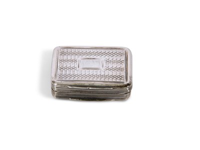 Lot 320 - George IV silver vinaigrette of rectangular...
