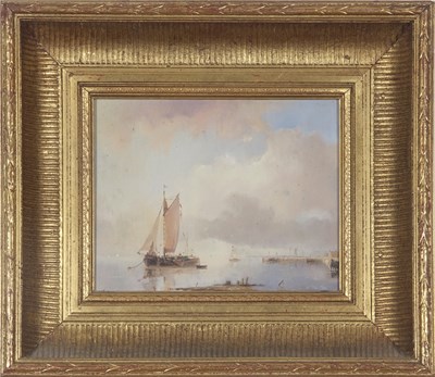 Lot 620 - William Calladine (British b.1941-), moored...