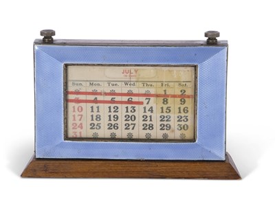 Lot 325 - Walnut cased hallmarked silver and enamel...