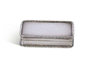 Lot 328 - Regency period silver snuff box of rectangular...