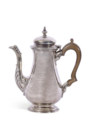 Lot 330 - Small early George III coffee or chocolate pot...