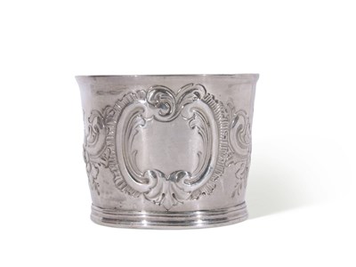 Lot 336 - George III large silver beaker of slightly...