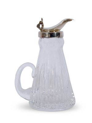 Lot 337 - Elizabeth II fluted cut glass whisky tot of...