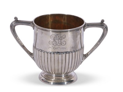 Lot 356 - Heavy quality Victorian two-handled silver...