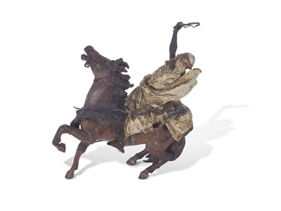 Lot 364 - Franz Bergman (1838-1894) cold painted bronze...