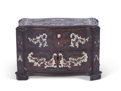 Lot 371 - 19th century ornate marquetry inlaid scent...