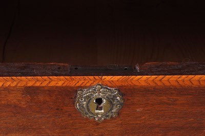 Lot 426 - 18th century and later oak and cross banded...