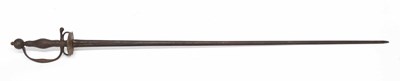 Lot 82 - Spanish rapier with silver gilt scallop design...