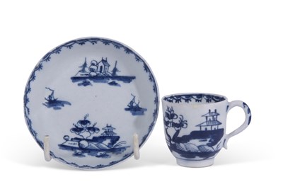 Lot 113 - Lowestoft Porcelain Toy Teacup and Saucer c.1765