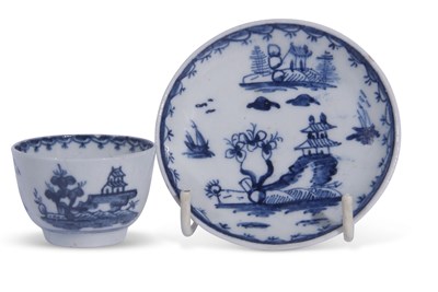 Lot 122 - Lowestoft Toy Teabowl and Saucer c.1765