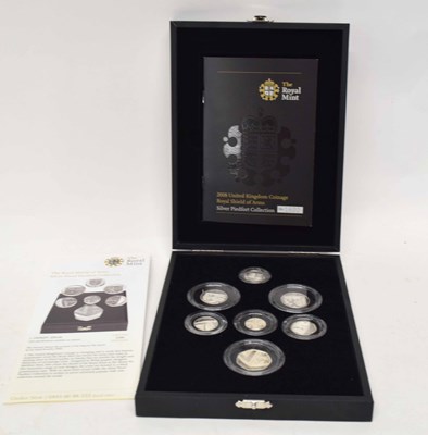 Lot 125 - Cased 2008 silver seven coin proof set