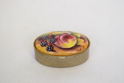 Lot 196 - Royal Worcester Pill Box