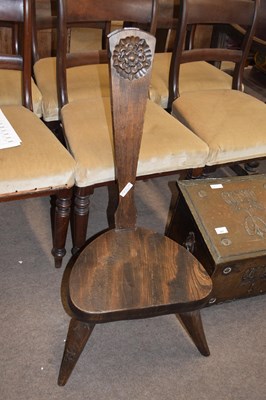 Lot 336 - Jack Grimble of Cromer, oak high back spinning...
