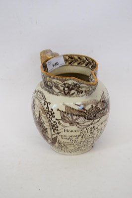 Lot 140 - Pearlware Nelson Jug