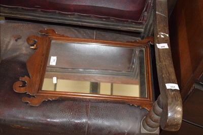 Lot 342 - Small Georgian style mahogany fretwork framed...