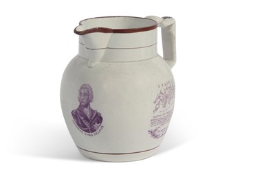Lot 34 - An early 19th century Pearlware jug decorated...