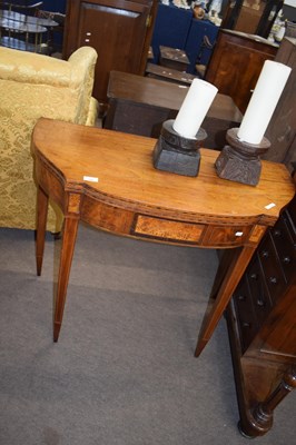 Lot 352 - Victorian mahogany and inlaid fold-over card...