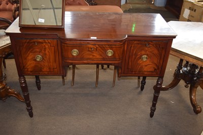 Lot 386 - Victorian mahogany and inlaid break front...