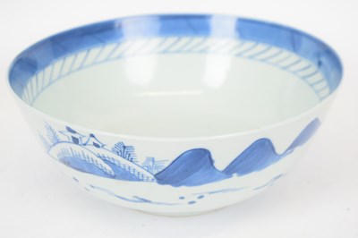 Lot 24 - Chinese porcelain bowl with blue and white...