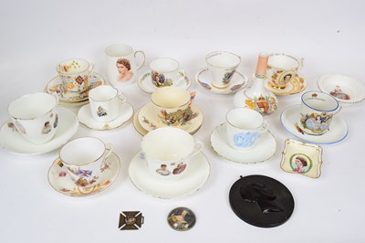 Lot 64 - Quantity of porcelain commemorative wares...